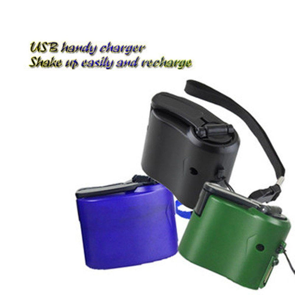 Hand-winding Emergency Charger USB Hand Crank Manual Dynamo For MP3 MP4 Mobile USB PDA Cell Phone Power Bank Emergency Charging