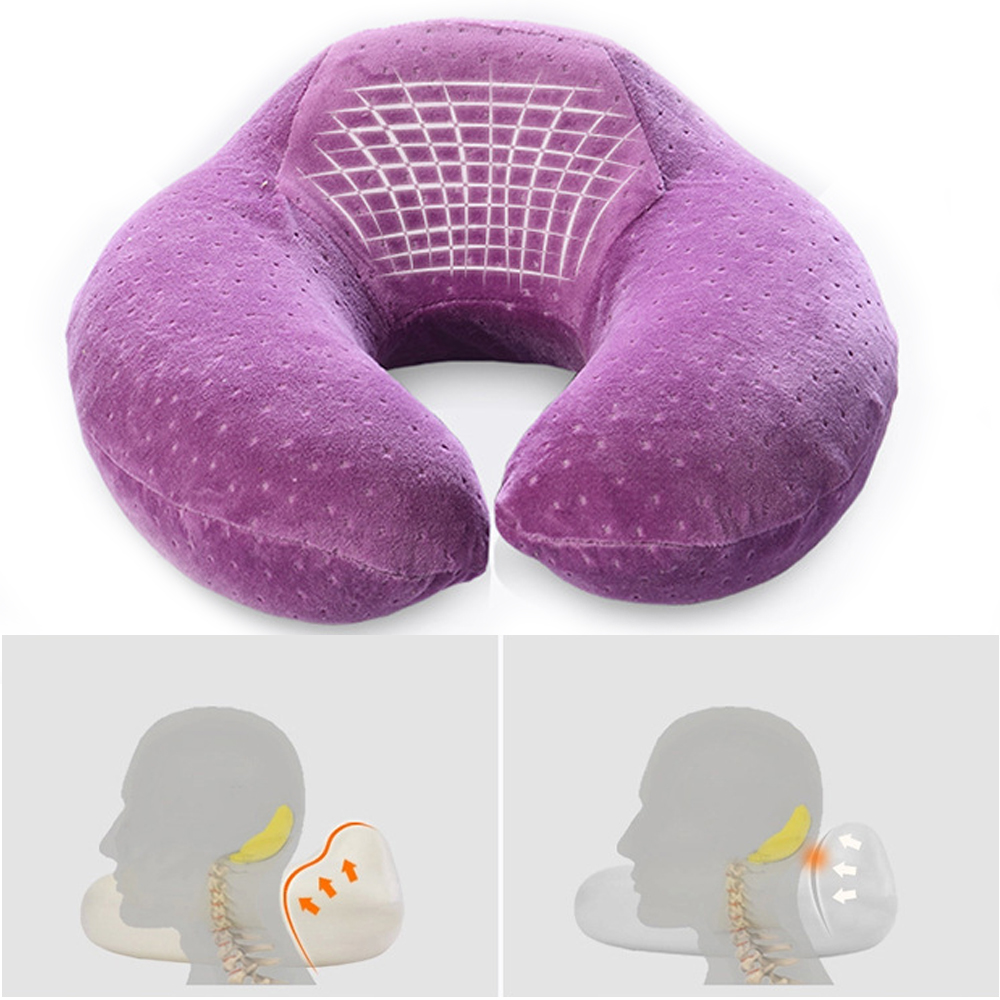 U Vormige Hals Kussens Memory Foam Reizen Kussen Nek Gezondheidszorg Accessoires Comfortabele Kussens Voor Goede Slaap Thuis Textiel