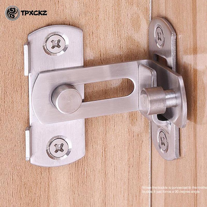 90 Degree Right Angle Door Latch Buckles Curved Bending Latch Bolts Sliding Lock