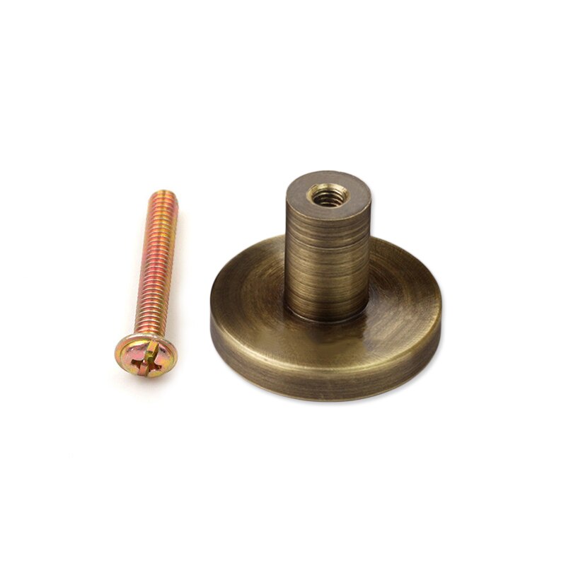 1pc 25/28/33mm Brass Door Knob Cabinet Dresser Drawer Cupboard Wardrobe Pull Handle: Bronze / 2 8