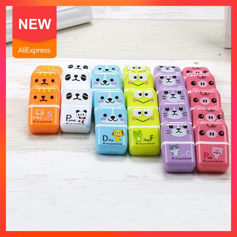 Gommes à rouleau créatives pour enfants, 1 pièce, gommes à effacer, Animal mignon, nettoyage de frottis, école primaire, papeterie dessin animé, couleur aléatoire, D3E6