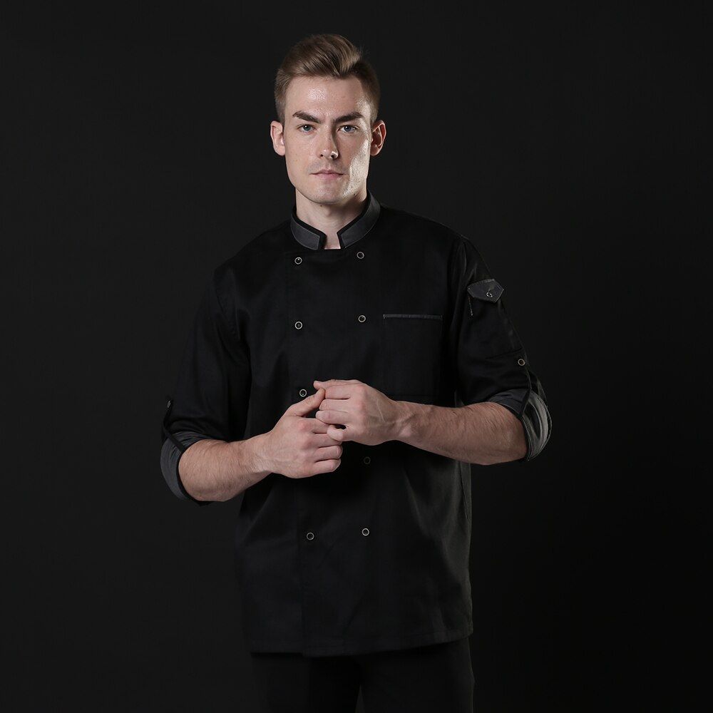 Fall and winter long-sleeved chef service work clothes hotel restaurant chef uniforms cofe shop kitchen chef uniform chef jacket
