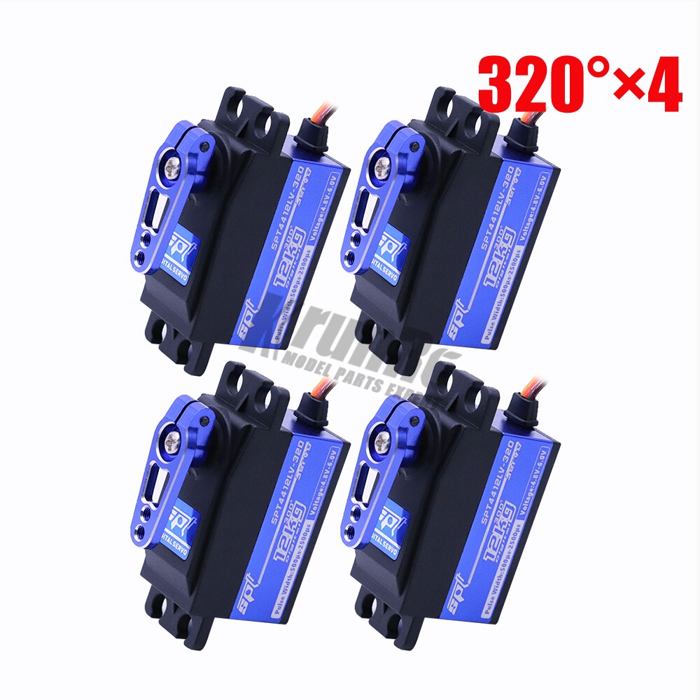 SPT4412LV 12kg Large Torque Metal Gear Standard Digital Low Profile Servo 1/10 RC Car 3racing SAKURA D4 CS Airplane Roboit Arm