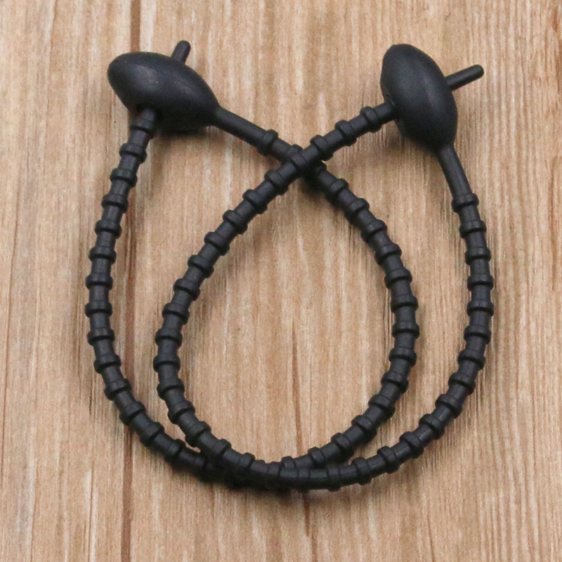 10 Teile/los 13 Farbe Silikon Wiederverwendbare Tasche Krawatten Twist Draht Befestigen Kabel Postleitzahl Krawatte Headset Daten Linie Universal- Magie: Grün