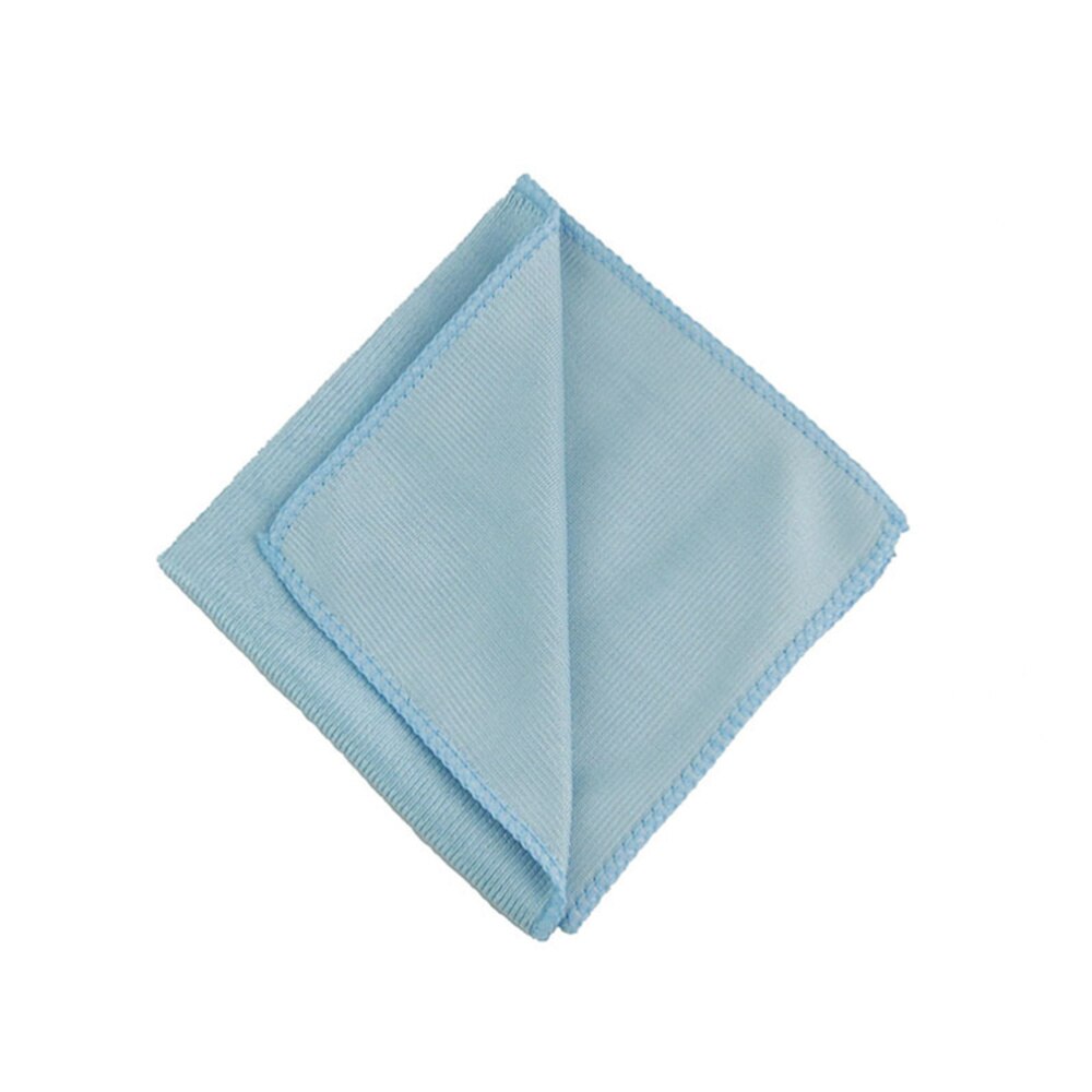 2 Pcs Extra Microfiber Glass Polishing Cloth Multi-purpose Seamless Lint-Free Cleaning Cloth 30 x 30CM (Random Color)