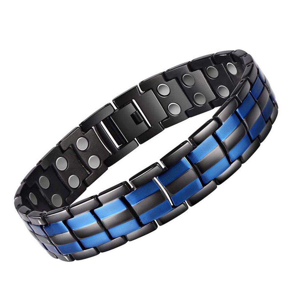 15Mm Rvs Magneet Armband Titanium Stalen Armbanden Energie Armbanden Voor Mannen Lxh