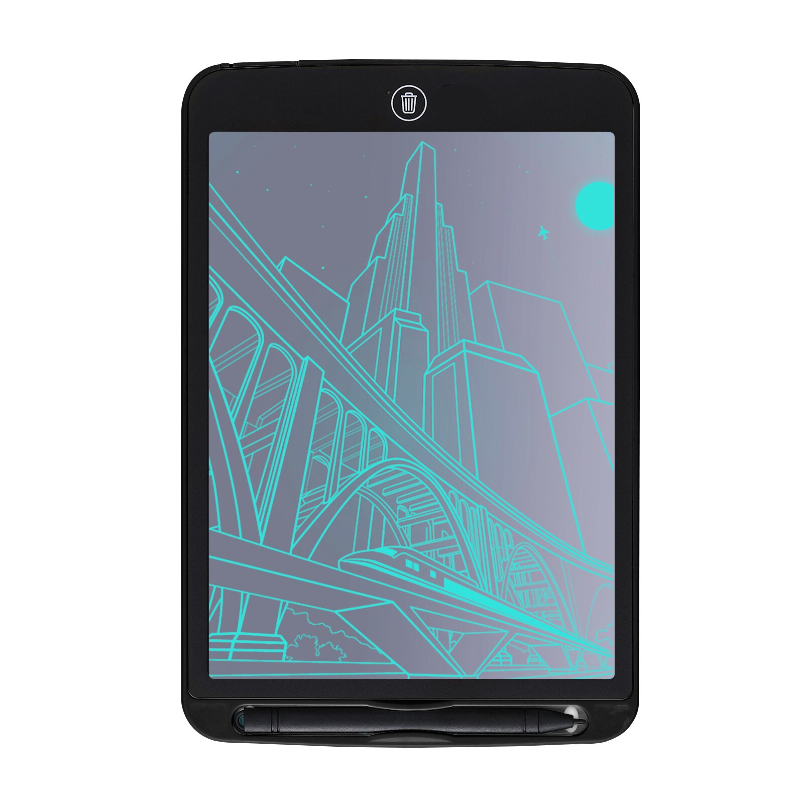 Electronic Digital Drawing Board 10.5 Inch LCD Writing Tablet Erasable Writing Pad Color Screen One-Click Erase with Lock Button