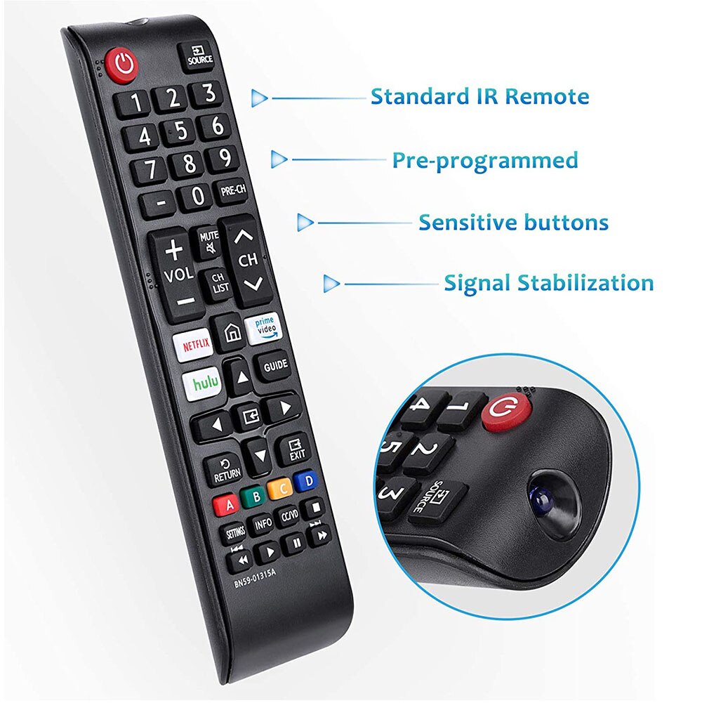 Replacement BN59-01315A For Samsung 4K UHD Smart TV Remote Control UN43RU710DFXZA smart TVs Fernbedienung