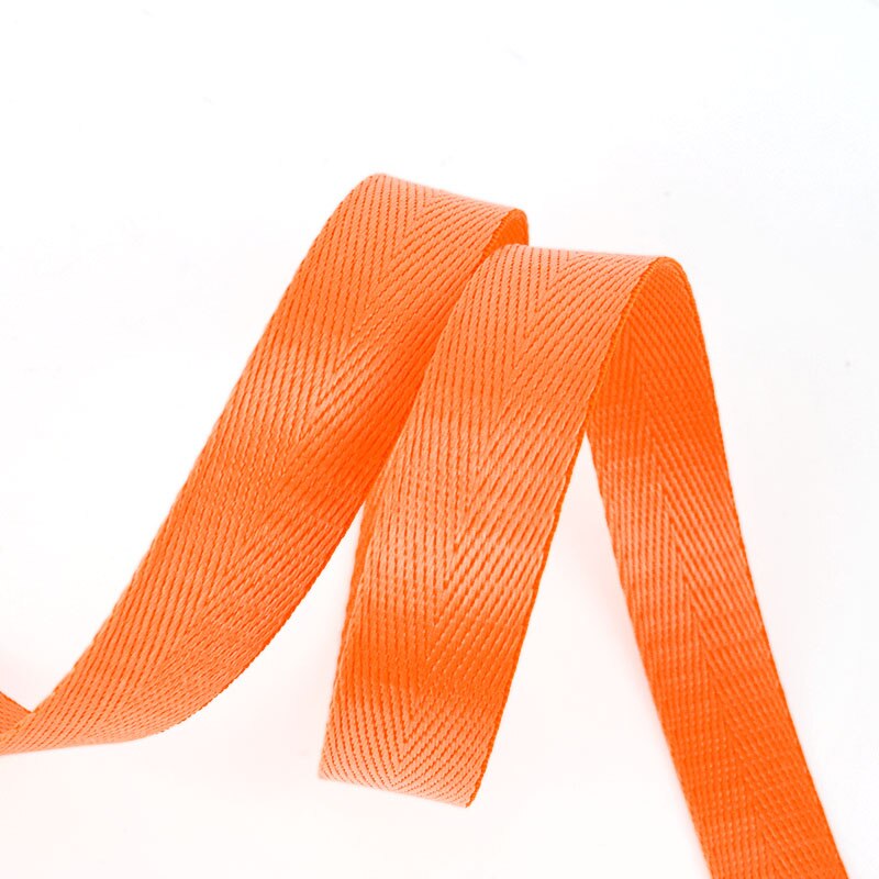 10Meters Herringbone 20mm Nylon Webbing Ribbons Dog Collar Backpack Knapsack Strap Belt Tape Bias Binding DIY Sewing Accessories: FluorescentOrange