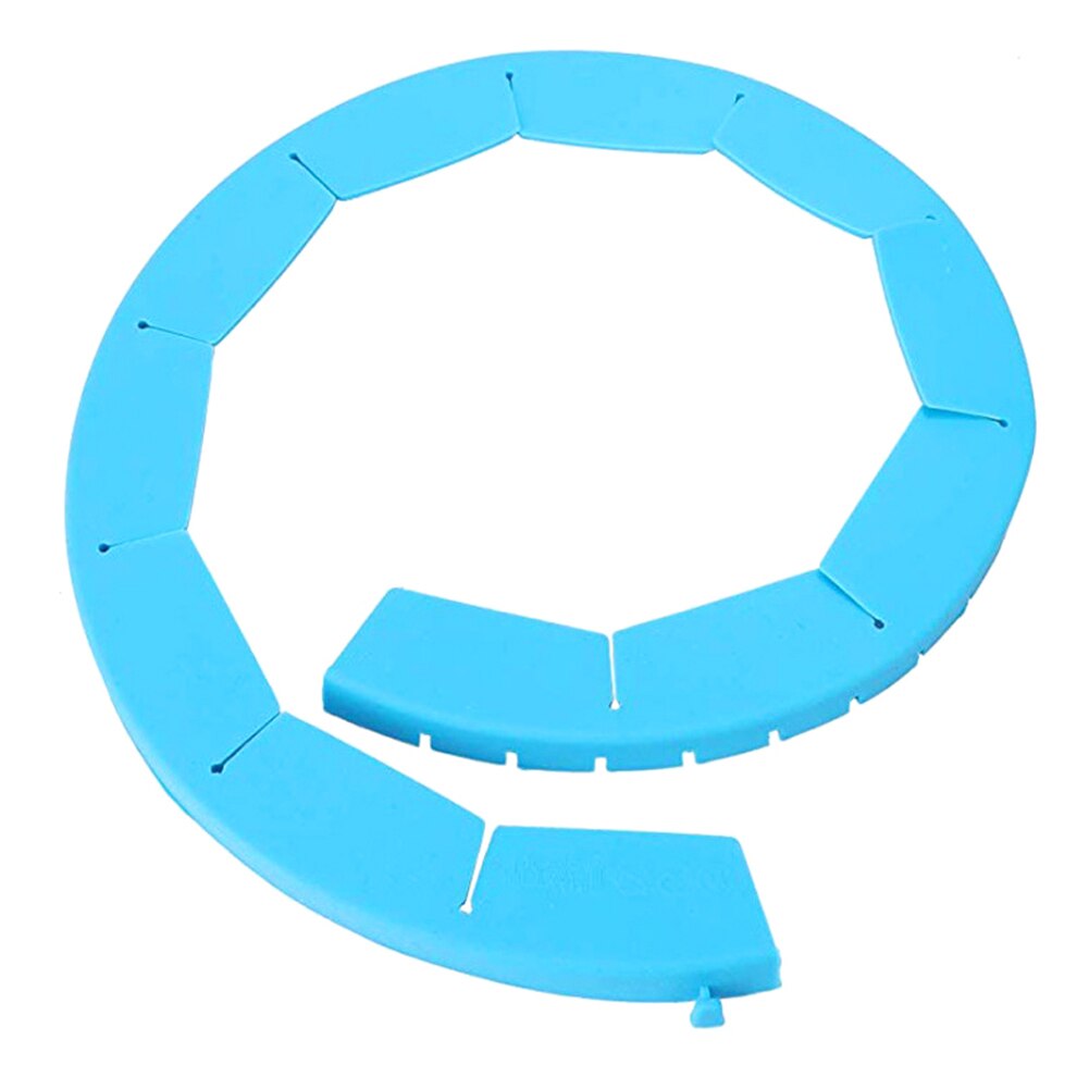 Kitchen Food Pizza Tool Pie Dish Crust Protector Shield Pan Silicone Adjustable Pie Shield Tools: blue
