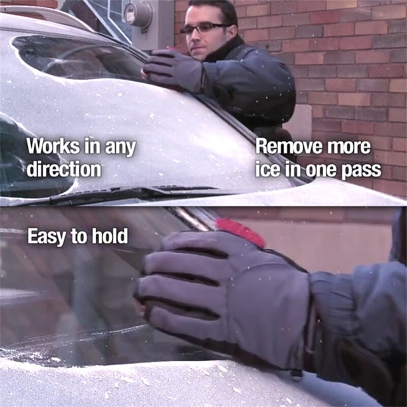 Winter Ice Scraper Car Magic Window Windshield Car Shaped Funnel Snow Remover Deicer Cone Tool