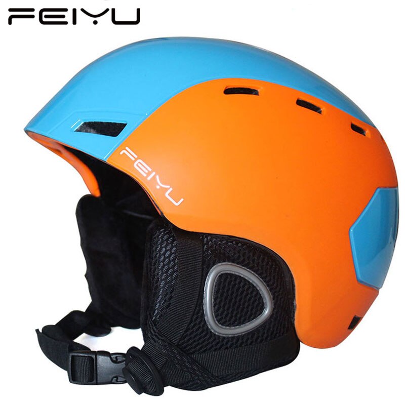 Feiyu profissional segurança pc + eps adulto adolescente capacete de esqui das mulheres dos homens skate skate capacete snowboard esportes neve capacetes