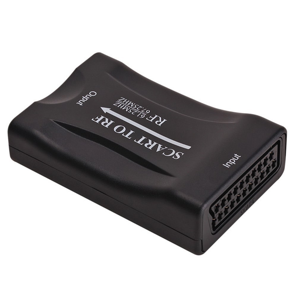 Scart Naar Rf Converter Scaler Video Audio Converter Adapter Hoge Frequentie Output Voor Rf Monitor Projector