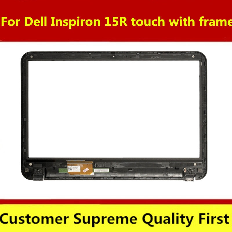 Original 15.6" For Dell Inspiron 15R 3521 Tablet Touch Screen Digitizer Glass With Bezel Frame Hinge Replacement