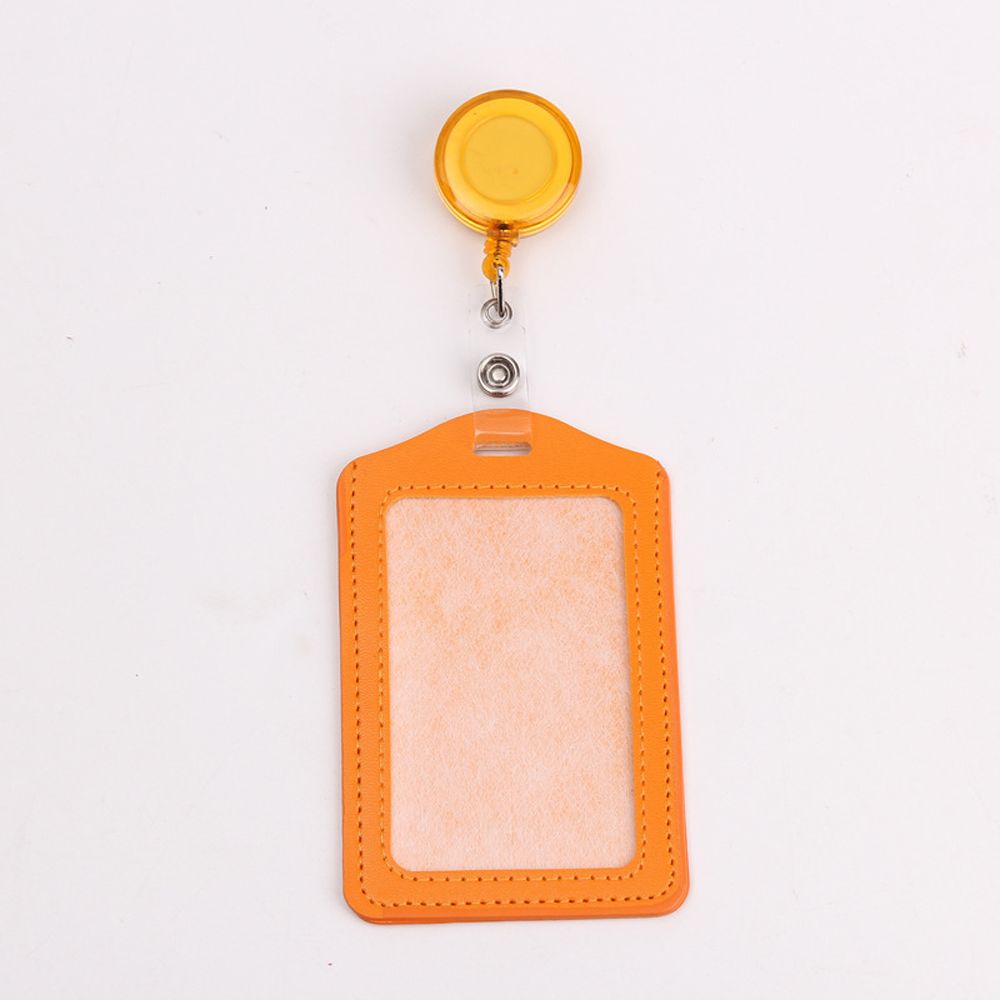 Work ID Card Retractable Pull Badge Holder Transparent Card Cover Student Card Sleeves Bus Card Holder Credit Cards Protector: green
