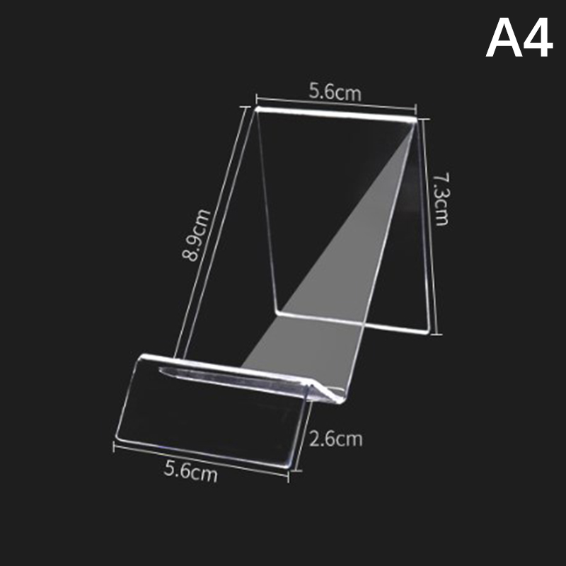 Clear Acrylic Cell Phone Stand Desk Dock Holder For Smartphone Universal Desktop Charger Support Telephone Mount: Orange