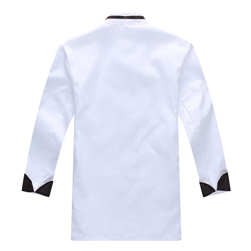 uniform long-sleeved catering hotel kitchen kitchen uniform fertilizer more men and women cook after qiu dong outfit