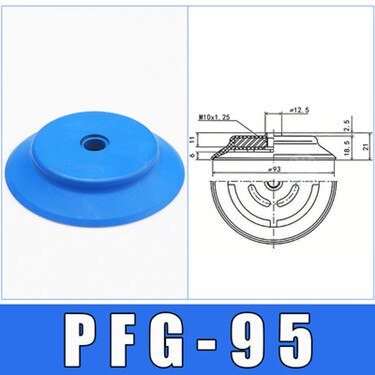 Vakuum Saugnapf Industrielle Pneumatische PFYK-60/80/95 Einzigen Schicht Importiert Silikon Manipulator Zubehör Vakuum Saug: Gelb