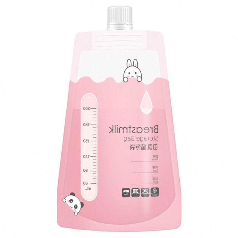 Sacos do armazenamento do leite materno, sacos do congelador do leite de 180 contagens 6 oz para o armazenamento a longo prazo da amamentação importado de coreia, bpa livre