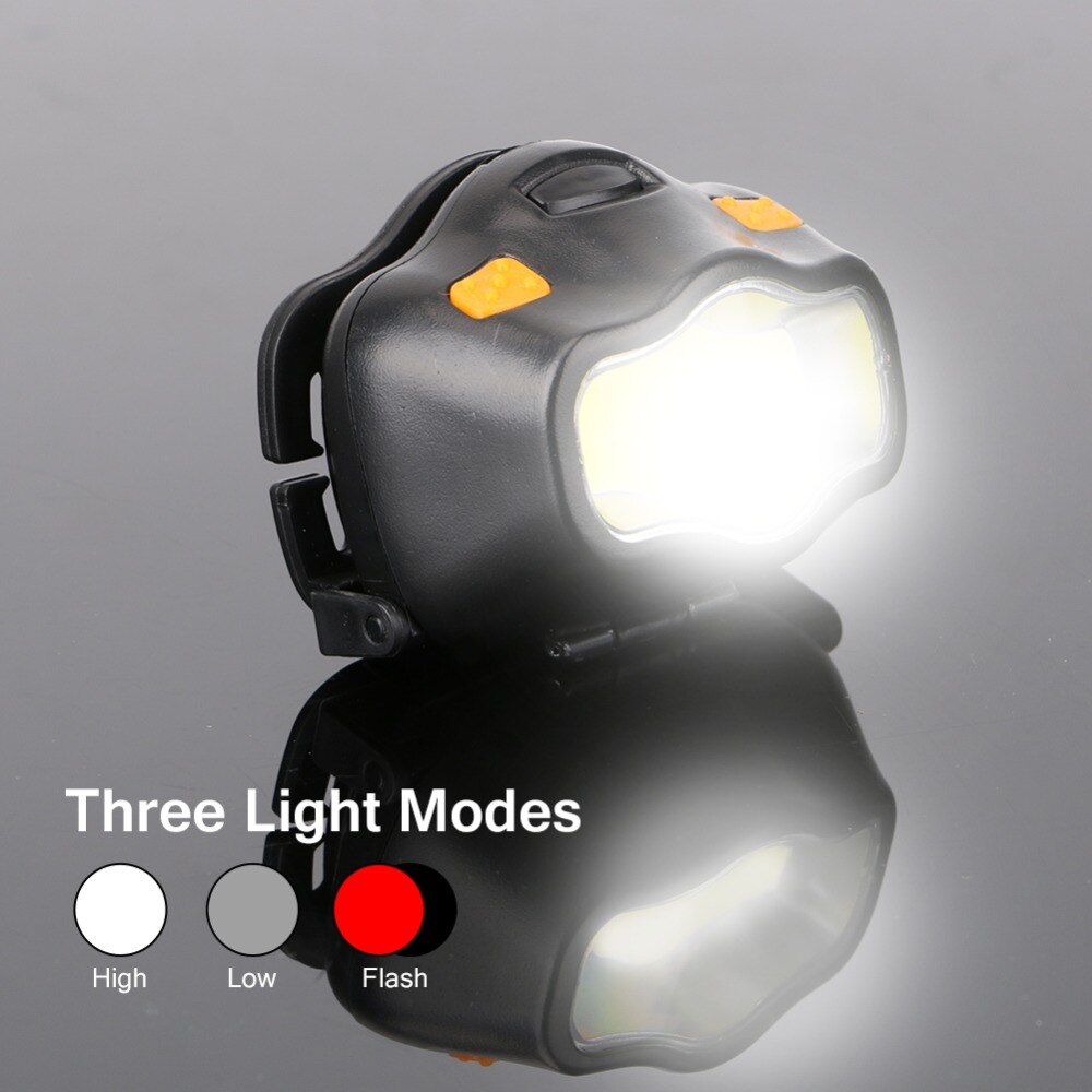 3 Modes LED Koplamp Met Verstelbare Hoofd Bandjes Power Door 3 * AAA Batterij Wit/Rood Licht Hoofd fakkel Lamp