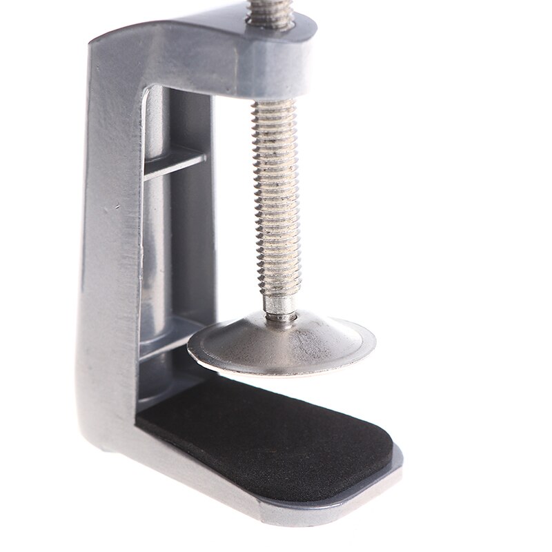 Stainless Steel Table Lamp Clamp Desk Anti Slip Tools Hardware Swing Arm Fixed Base Home Bracket Holder Portable Accessories