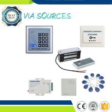RFID Keypad Door Access Control System Kit Electric Magnetic Electronic Door Lock Key Fobs Full Set