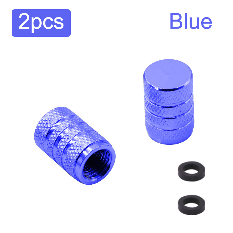 Auto Tire Valve Stems Cap Knurling Style Tire Valve Cap Aluminum Tire Wheel Stem Air Valve Cap for Car Truck Motorcycle SUV Bike: WHITE