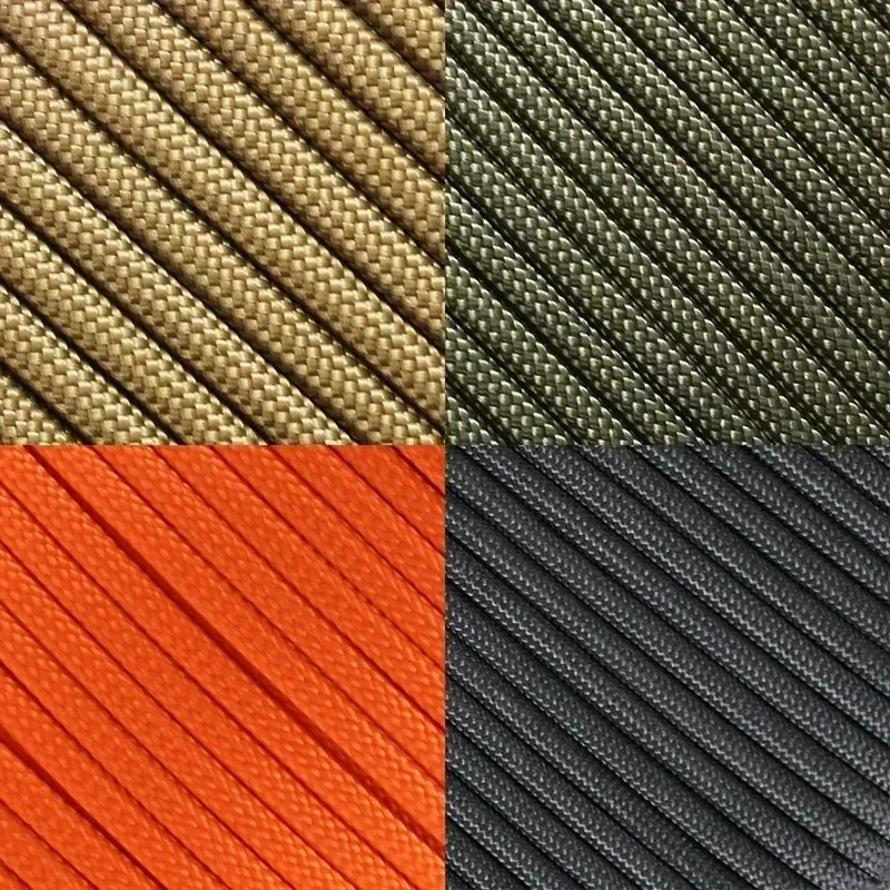 Cuerda Paracord de 7 núcleos 550, 3 8 16 M de diámetro, 4mm para acampar al aire libre, cordón de supervivencia, cuerda de paracaídas, accesorios para tienda de senderismo