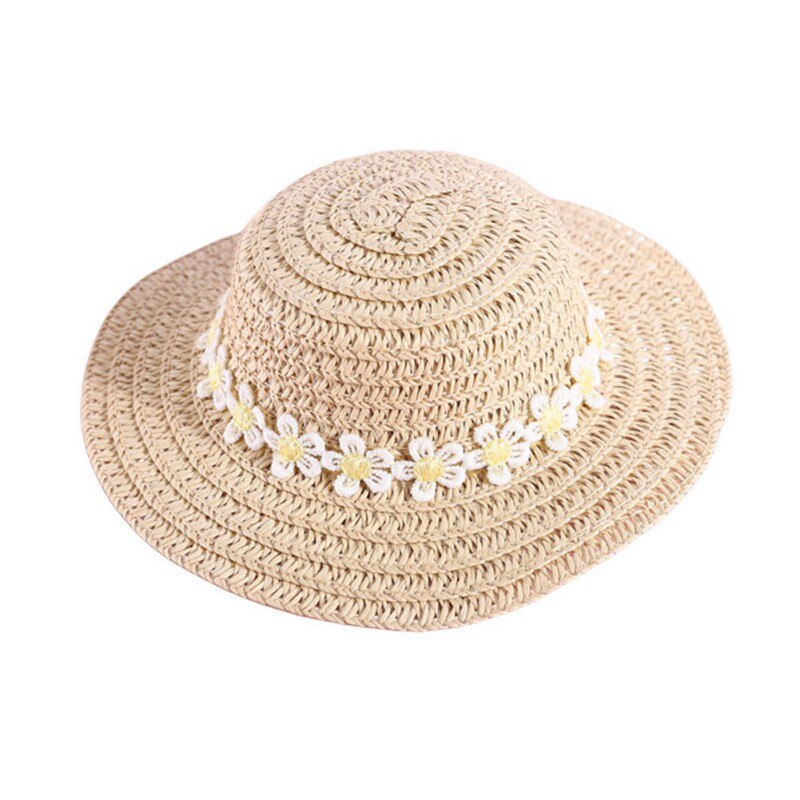 Pets Straw Hat Handcrafted Adjustable Bowknot Summer Spring Cats Dogs Pets Cap Daily Decor Sunhat