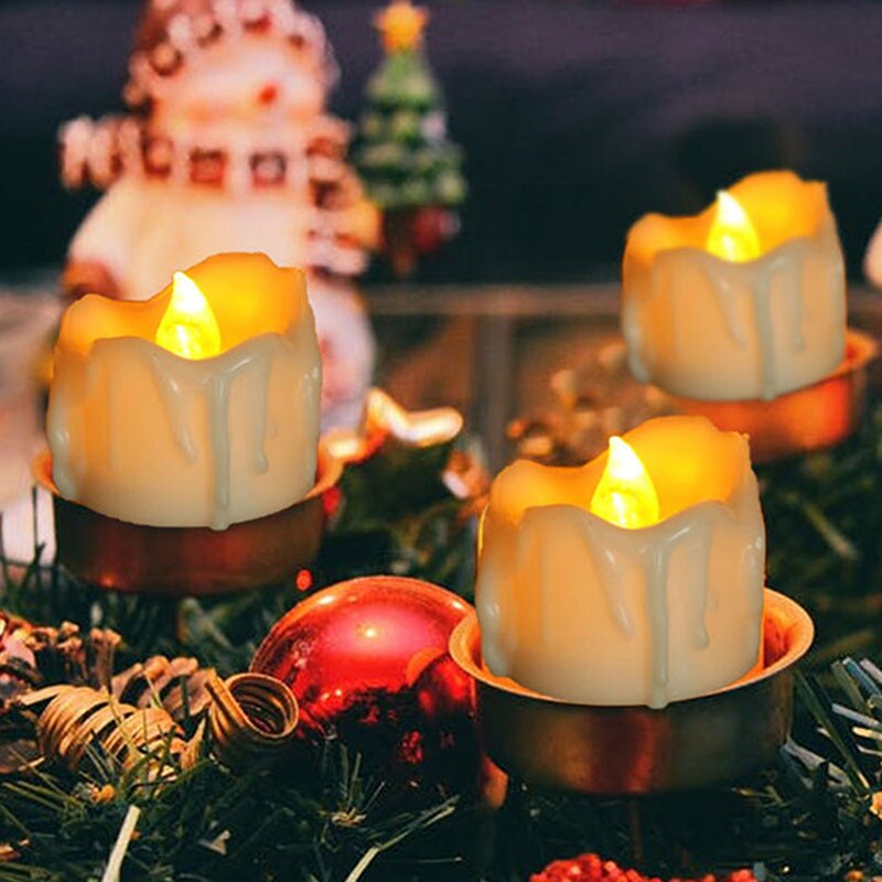 Drijvende kaarsen, 50 stuks, witte drijvende kaarsen, drijvende warme theelichtjes, witte waxinelichtjes, voor drijvende kaarsen voor zwembad, spa, bad, bruiloft