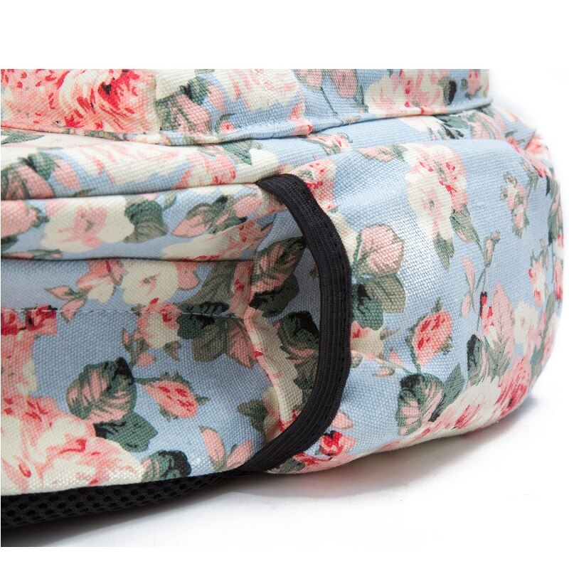 Miyahouse Bloemen Afdrukken Rugzak Vrouwen Canvas Reizen Mochila Schooltas Voor Tiener Meisjes Verse Stijl Rugzak