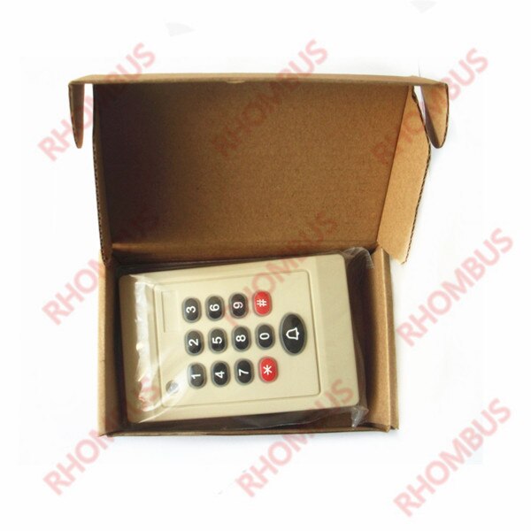 Weatherproof EM ProximitYy keypad 125KHz WG26/34 RFID Access Control Card Reader