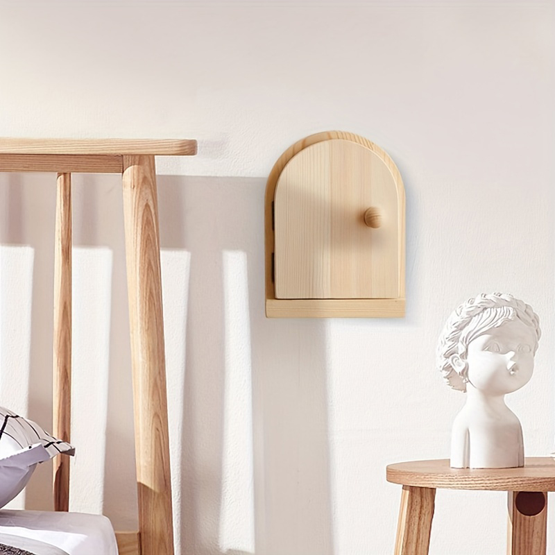 Couvercle de protection pour interrupteur de porte en bois, prise collée, cadre décoratif, boîtier anti-prise électrique, mur moderne, maison créative