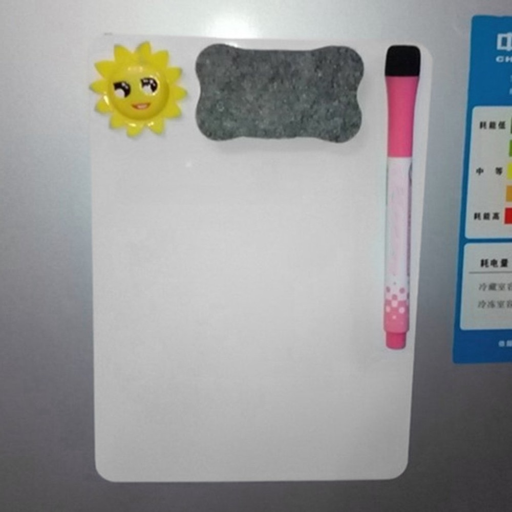21*15cm vandtætte whiteboard skrivetavler magnetisk køleskab slettebar opslagstavle memo pad tegnetavle hjemmekontor