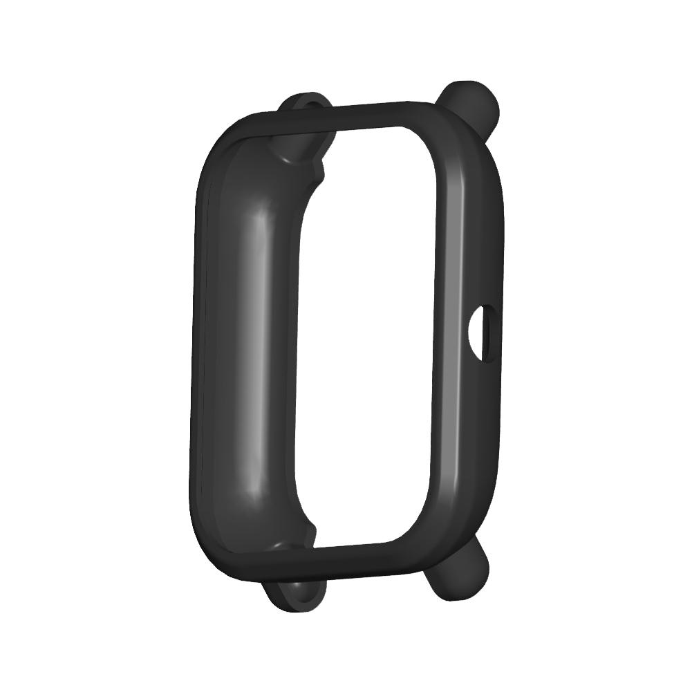 Weiche TPU Fall Abdeckung Schützen Shell Für Huami Amazfit Bip S Smart Uhr Abdeckung Schutz Fall Zubehör Silikon Protector: Black
