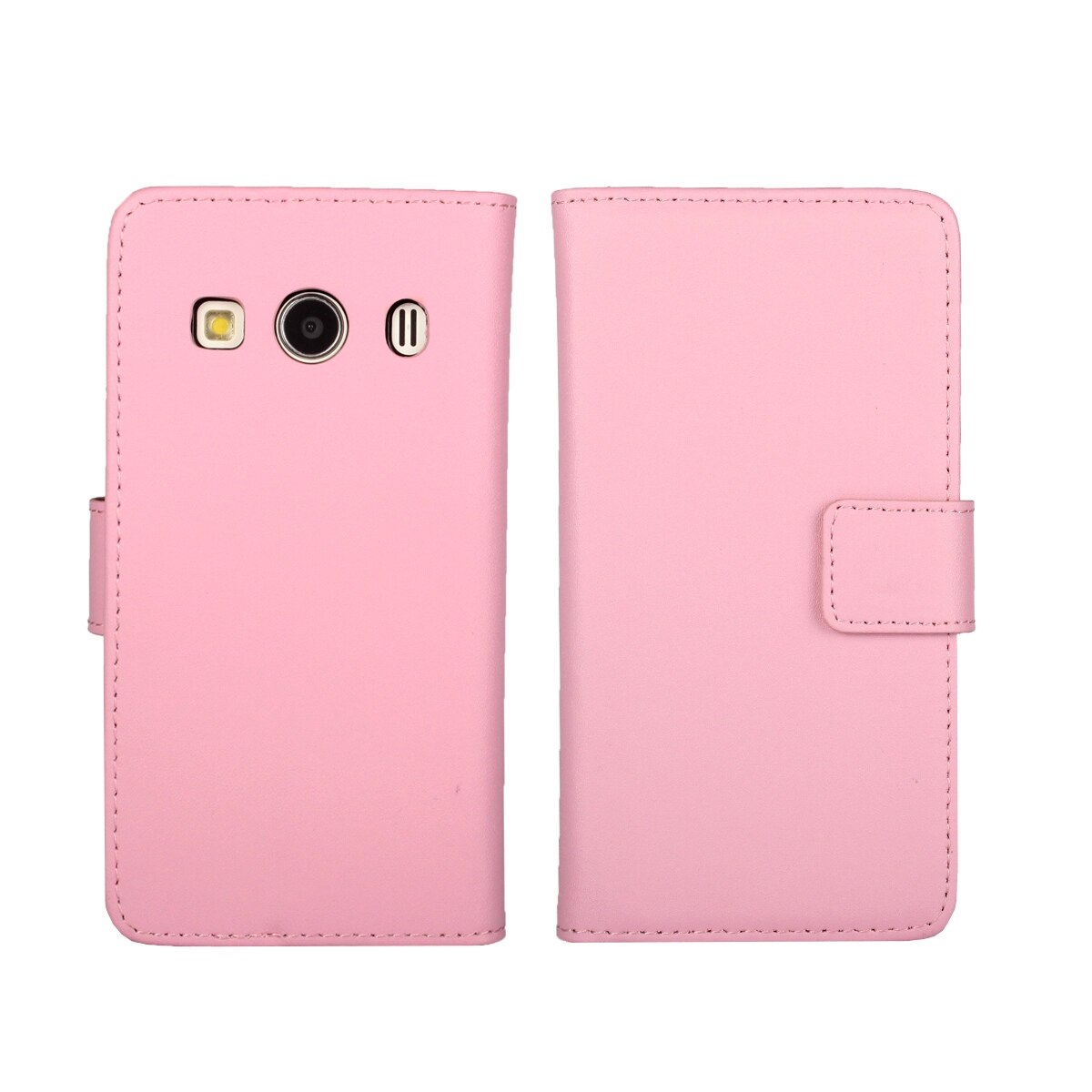 Portefeuille en cuir étui pour samsung Galaxy Ace 4 G313H Ace4 étui de luxe Flip Cover rétro sacs porte-carte étui de téléphone: Rose