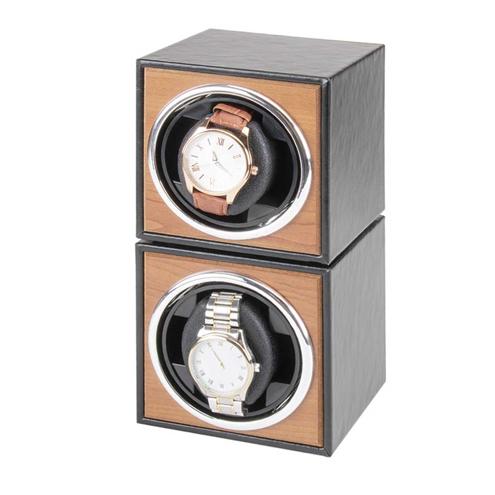 Motor Shaker Single Watch Winder Storage Organizer Universal Super Quiet Home 3 Rotation Mode Wristwatch PU Leather