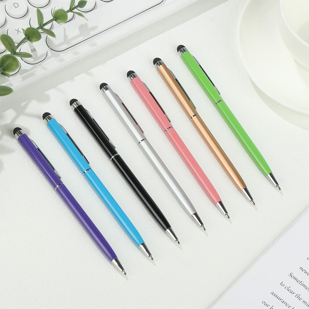 Dual-Use Stylus Mobile Phone Universal Touch Screen Pen for IPhone IPad Pen Ball Pen Writing Supplies Office School