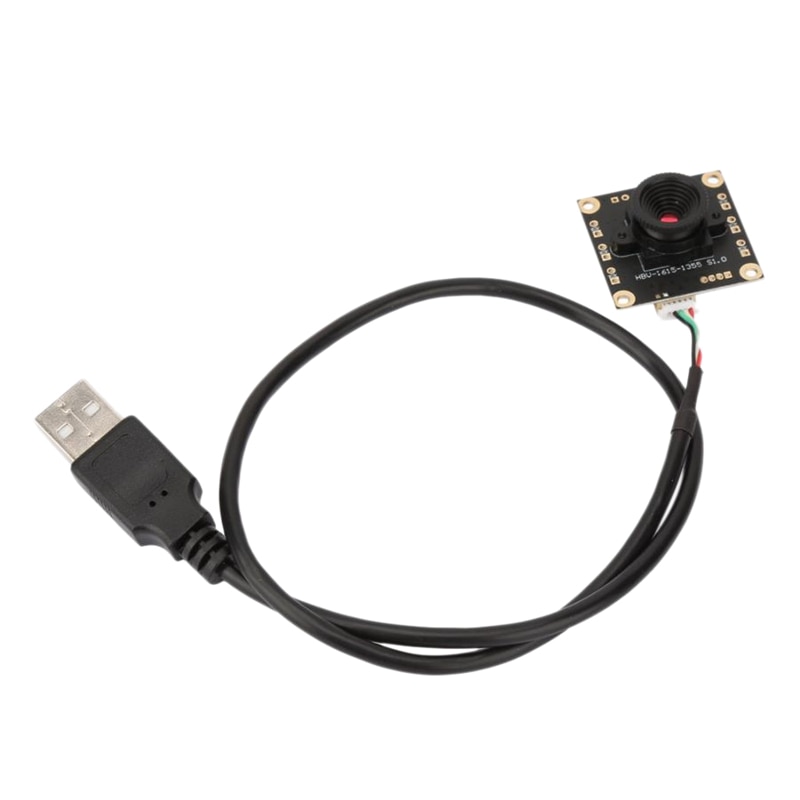Usb Camera Module Cmos 1.3Mp 50 Graden Lens Usb Ip Camera Module Plug En Play Voor Window Android En Linux systeem: Default Title