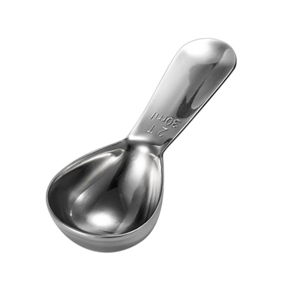 15ml 30ml ss kaffe måleskje sett 304 måleskjeer i rustfritt stål for kaffe te: 30ml