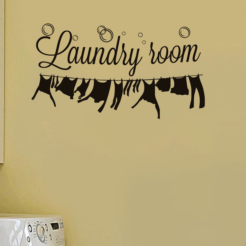 Dot Bubble Laundry Room Carved Wall Sticker Removable Vinyl Stickers Muraux Laundry Room Home Decoration PVC Autocollant