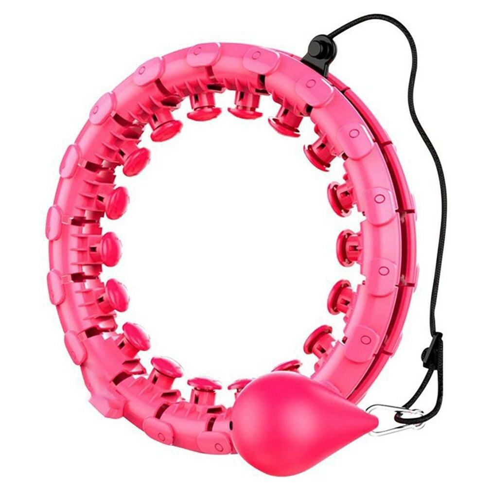 Clever rollen Intelligente Ring ÜSpund Fitness rollen Ring 24 Abnehmbare Abschnitte Für Erwachsene freundlicher Mit 360 Grad Massage: Rosa