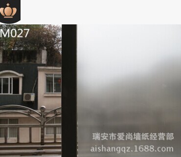 PVC Frosted Sticker Glass Door Stickers Snow Flower Privacy Shower Screen Window Cover Self Adhesive Film Sticker: M027