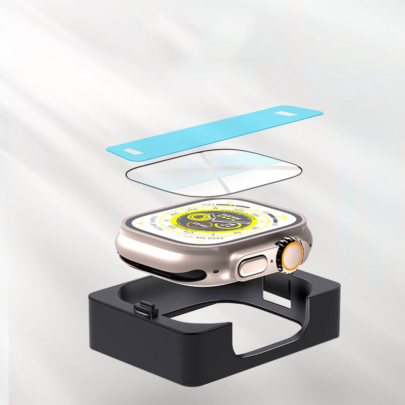 Película de laminación auxiliar para Apple Watch 9 8 7 49mm 45mm 41mm capa de pantalla para Iwatch Ultra Series 6 5 4 SE 44mm 40mm 42mm 3 uds