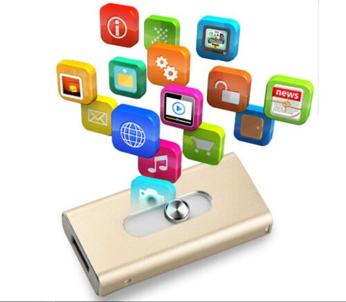 I-Flash Drive Storage FOR iPhone/iPad/iPod IOS 8pin USB Memory Stick 32GB 64GB 128GB OTG