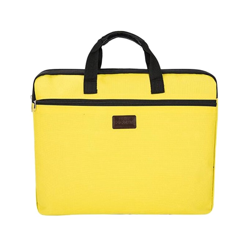 Laptop Tassen Macbook Handtassen Draagbare Notebook Tassen Computer Tassen Effen Kleur Aktetassen Laptop Handtassen Waterdichte: Yellow