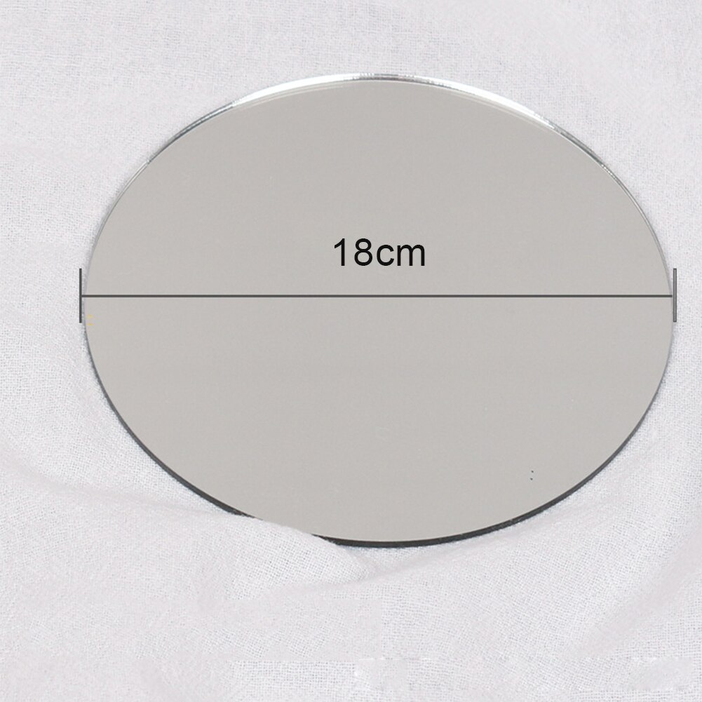 Ins Foto Props Acryl Spiegel Reflectie Boord Reflector Fotografie Props Schieten Achtergrond Ornamenten Poseren Foto Props: Silvery-18cm