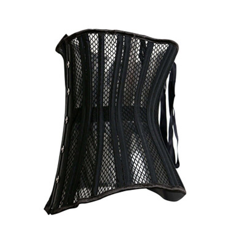 Kvinder korselet åndbart mesh stål bonen talje træner underbust talje korset slankende åndbart træningskorset