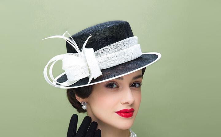 kentucky derby hats for women white church hats: Black