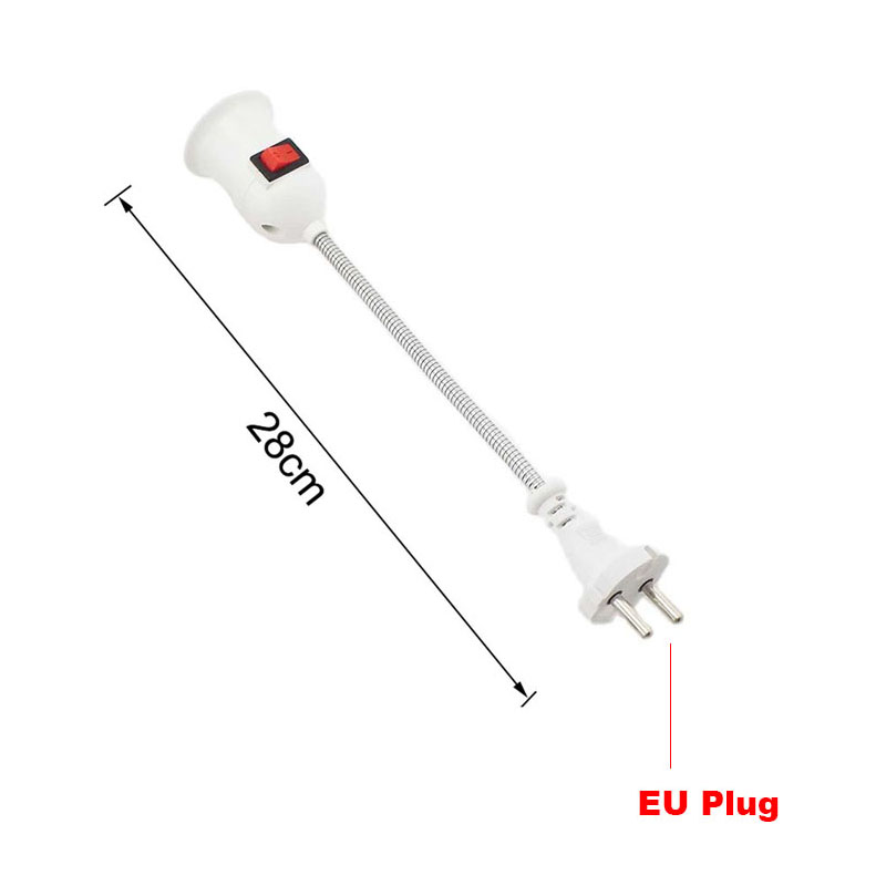LED Lamp Basis Flexibele Lamphouder met AAN/UIT Schakelaar Verlengen Uitbreiding Converter E27 Schroef Socket EU Plug 110 V-220 V